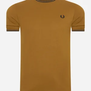 Twin tipped t-shirt - dark caramel