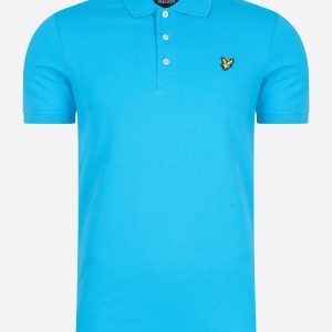 Plain polo shirt - blue scorch