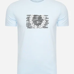 Fred perry graphic t-shirt - light ice