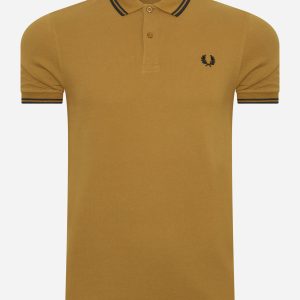 Twin tipped polo - dark caramel black