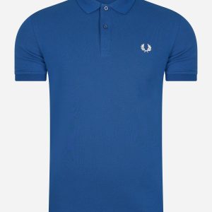 Plain fred perry shirt - shaded cobalt