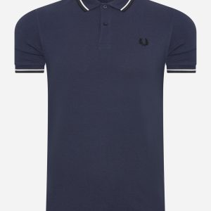 Twin tipped polo - carbon blue snow white black