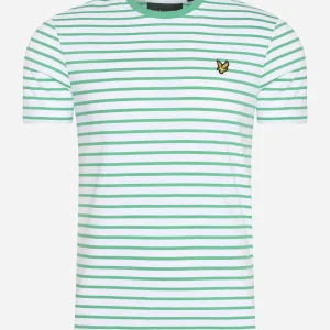 Breton stripe t-shirt - green glaze white