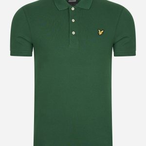 Plain polo shirt - english green