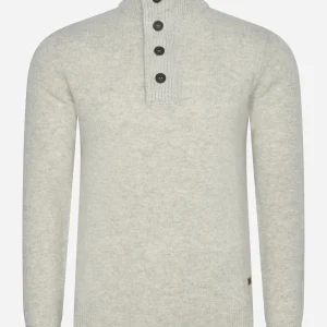 Patch half zip - pearl