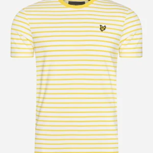 Breton stripe t-shirt - sunshine yellow white