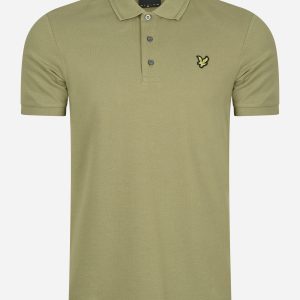 Crest tipped polo shirt - seaweed