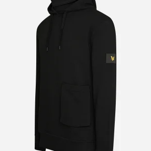 Face covered hoodie - jet black