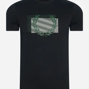 Glitched graphic t-shirt - black