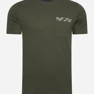 Durness pocket tee - olive
