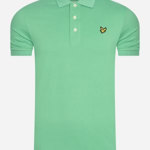 Plain polo shirt - green glaze