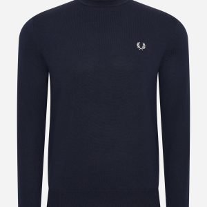 Roll neck jumper - navy