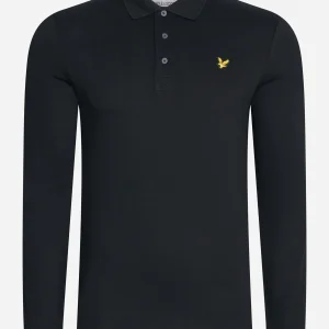 LS polo shirt - jet black