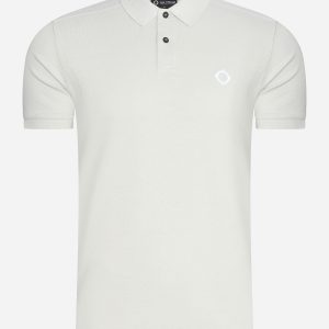 SS pique polo - grey violet