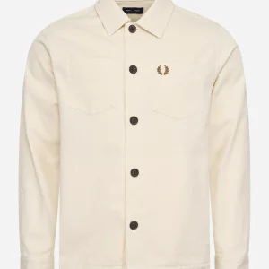 Twill overshirt - ecru