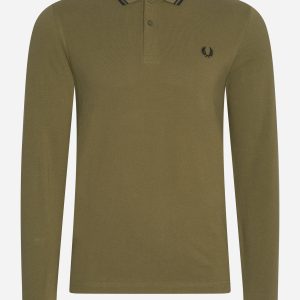 LS twin tipped shirt - uniform green black