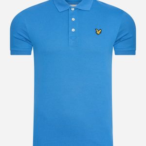 Plain polo shirt - spring blue