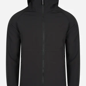 Stipe softshell jacket - black