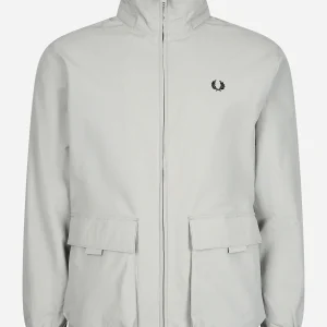 Patch pocket zip through jacket - limestone