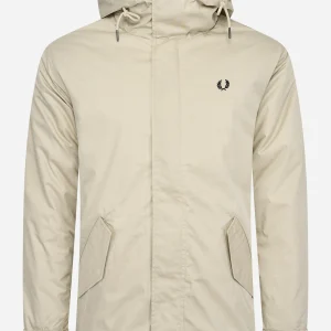 Short padded parka - light oyster
