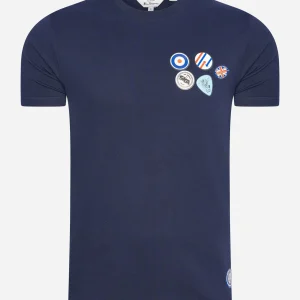 Mod badge print tee - marine