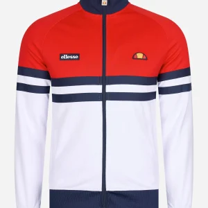 Rimini track top - red white navy
