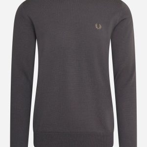 Classic crew neck jumper - gunmetal