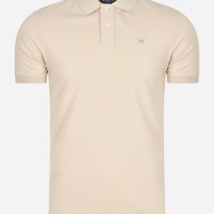 Cotton pique polo shirt - silver lining