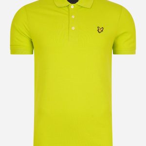 Plain polo shirt - green scorch
