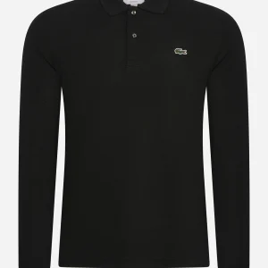 Longsleeve polo - black