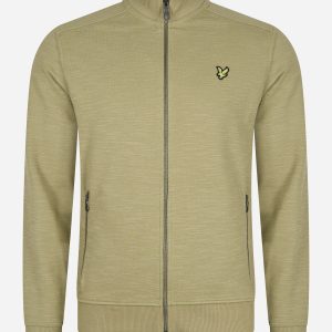 Slub track top - seaweed