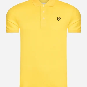 Plain polo shirt - sunshine yellow