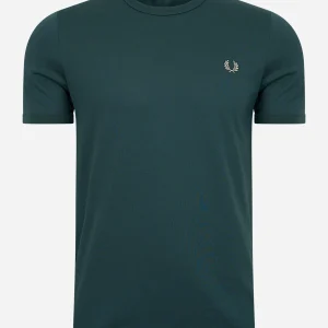 Ringer t-shirt - petrol blue