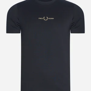 Embroidered t-shirt - black