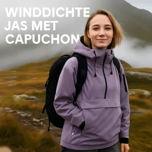 Winddichte Jas met Capuchon