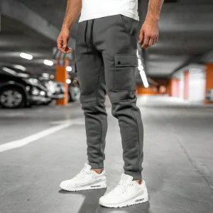 Cropped Joggingbroek Met Cargo Zak - Anthony