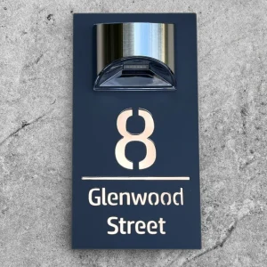 SunLit Solar House Sign