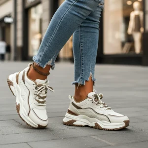 Dames Sneaker Met Hoge Zool - Cynthia