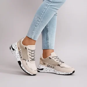 Dames vrijetijds sneaker met profielzool - Miranda