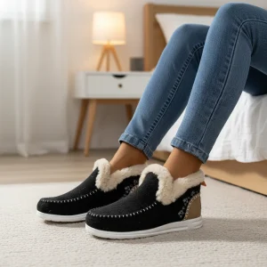 Damescomfortschoenen Met Pluche Voering - ComfyGlide