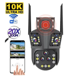 10K WiFi Beveiligingscamera met 20MP, 20x Zoom – DualGuard Ultra 10K