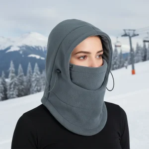 Drievoudige functie Fleece Cap met Gezichtsmasker - HeatHood