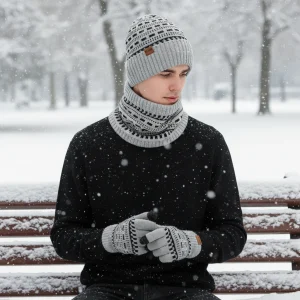 Drie-delige Breiset Met Fleecevoering - Fleeceon