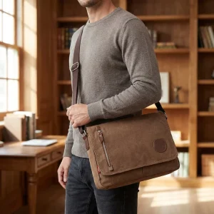 Duurzame Canvas Schoudertas - RoamKeeper