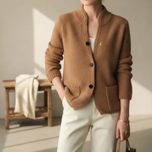 Figuuraccentuerende gebreide cardigan - Tanya