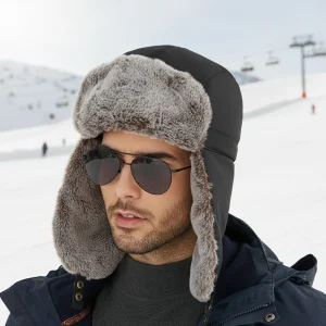 Gevoerde wintermuts met oorkleppen - AlpineFleece