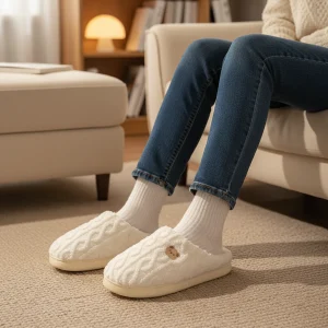 Gevoerde Fluffy Slippers - CozyTinsel