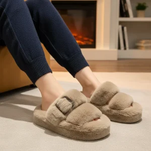 Gevoerde Zachte Huisschoenen - WarmFluff