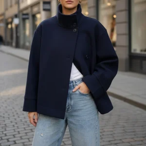 Gevoerd dames kortebovenmantel - Audrey