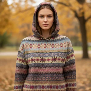 Gestreepte Dames Hoodie - Claudia